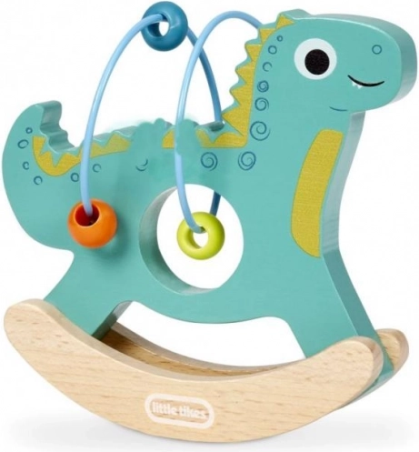 Little Tikes Drewniana bujana zabawka ze zwierzątkiem z koralikami
