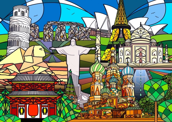 Puzzle Światowe Zabytki 1000 Elementów