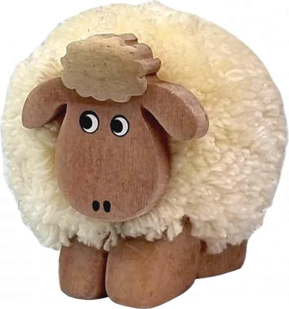 2Kids Toys drewniana figurka owcy z pomponem