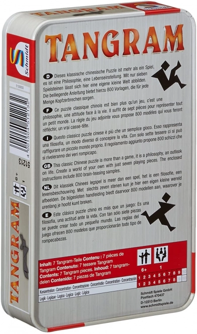 SCHMIDT Tangramy w metalowym pudełku