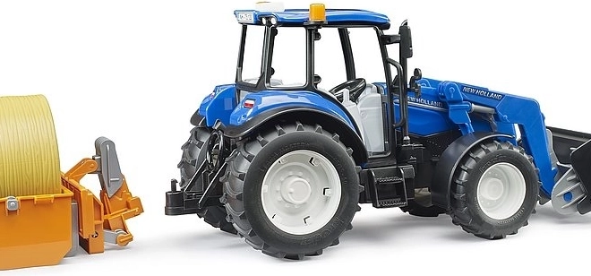 Bruder Traktor New Holland T5.120 z ładowaczem czołowym i przyczepą
