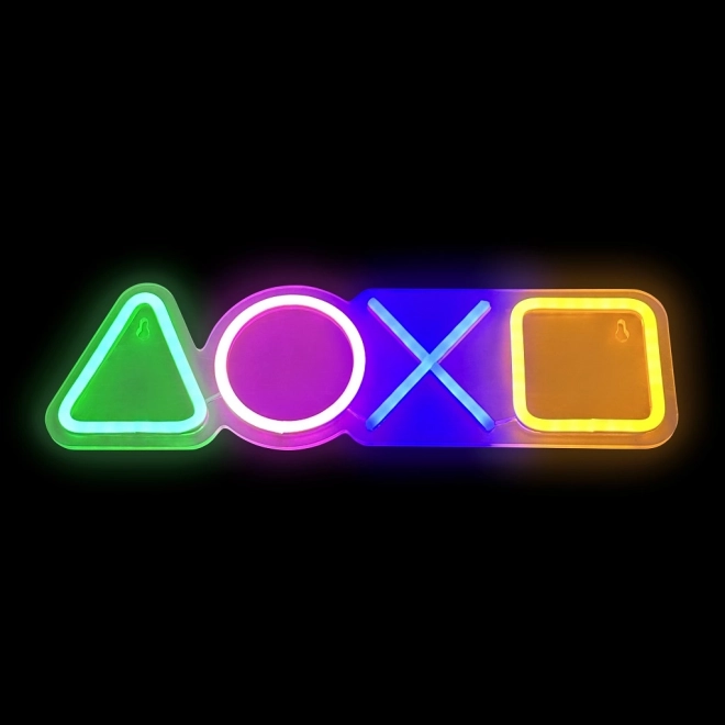 Lampka LED neonowa w kształcie kontrolera do gier