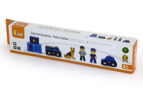 Drewniane figurki policyjne