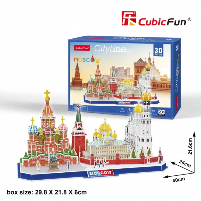 3D puzzle City Line Moskwa