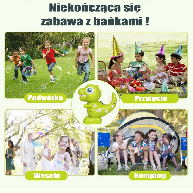 Dinozaurowa bańka mydlana dla dzieci