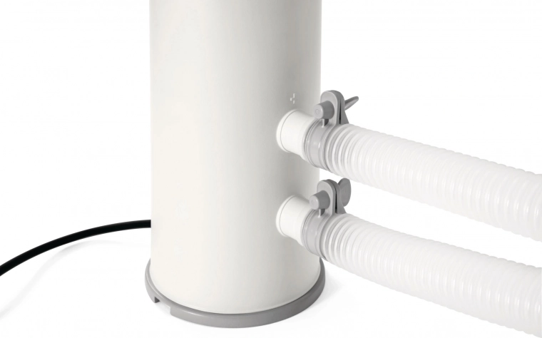 Podwójne króćce węży z łatwym mocowaniem