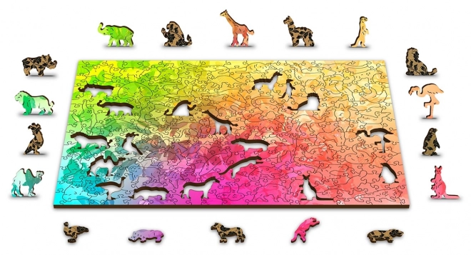 Drewniane puzzle Motyli sen 2w1