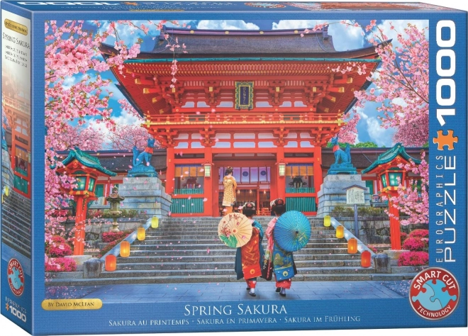 Puzzle Wiosenna Sakura 1000 elementów EUROGRAPHICS