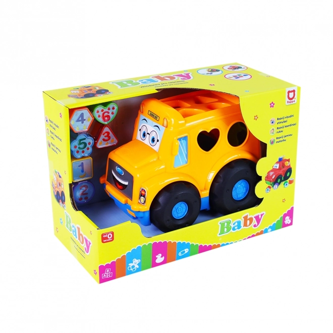 Sorterka BABY autobus dla najmłodszych pomarańczowy