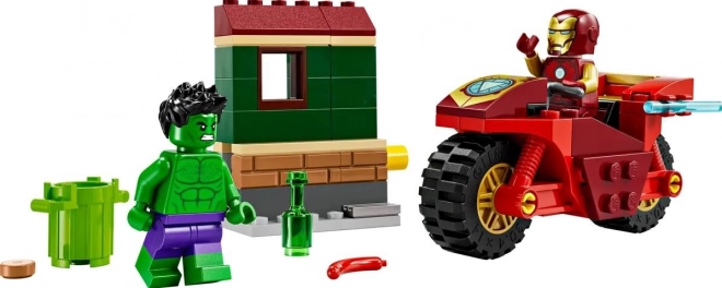 LEGO Marvel Super Heroes 76287 Iron Man na motocyklu i Hulk