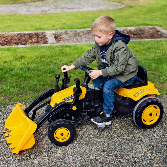 Dziecięcy traktor na pedały z przednią ładowarką