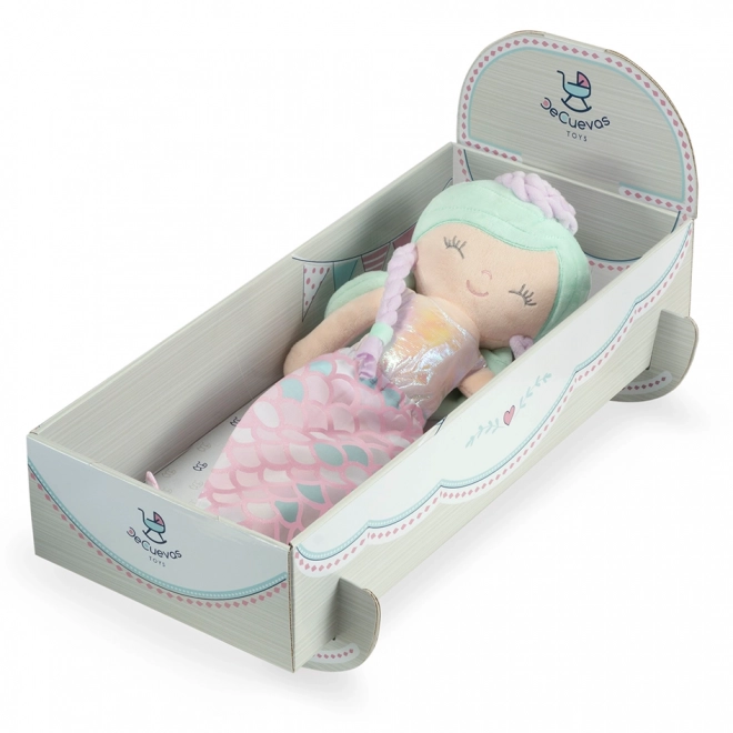 DeCuevas 20041 Pluszowa lalka 2w1 OCEAN FANTASY - 36 cm z kołyską