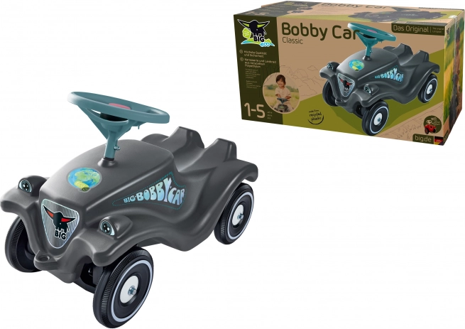 jeździk BIG Bobby Car Classic Eco z klaksonem – szary