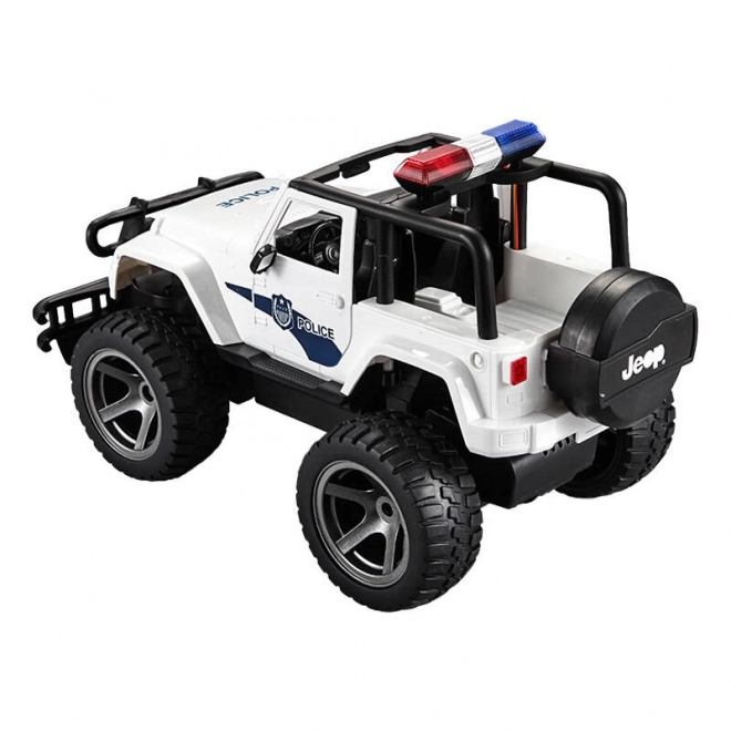 Zdalnie sterowany samochód 1:12 Double Eagle (biały) Jeep (Policja) E550-003