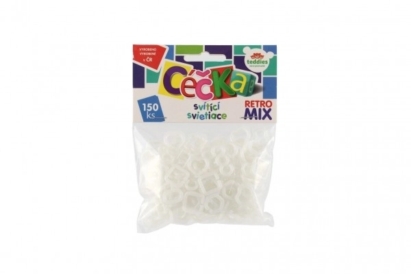Świecące C-ki 150 szt. retro mix plastik w woreczku