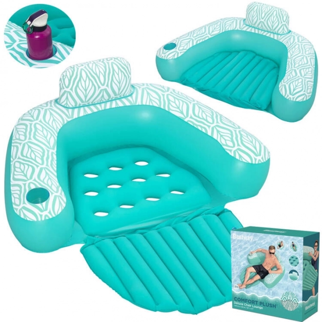 Luksusowe dmuchane krzesło Bestway na wodę Deluxe Comfort