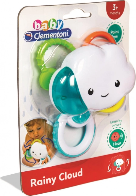 CLEMENTONI BABY Grzechotka Deszczowa Chmurka 2w1