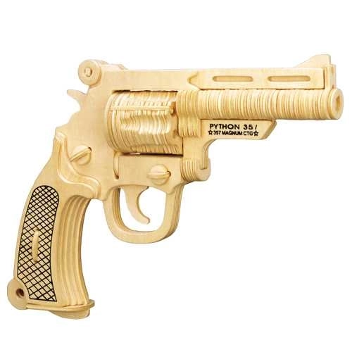 Drewniane 3D puzzle pistolet S&W