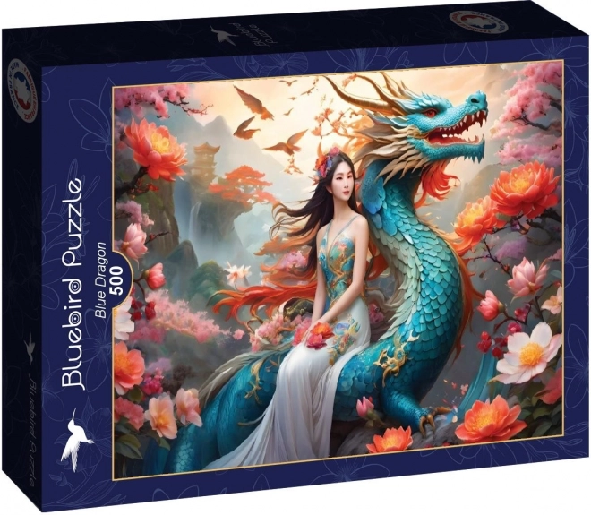 Puzzle Niebieski Smok 500 Elementów