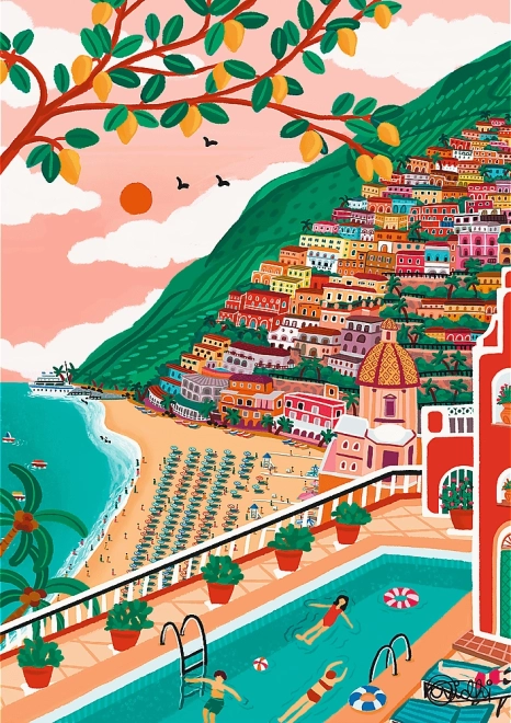 Puzzle Trefl Premium Plus Włochy Positano 1000 elementów