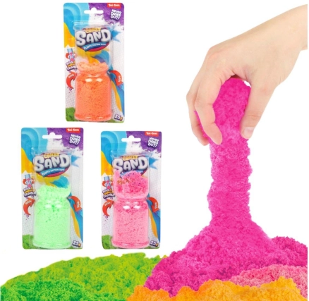 Magiczny płynący piasek – kreatywna masa plastyczna, 25 g, 3 kolory