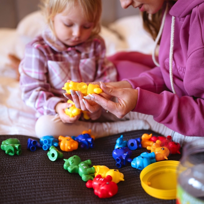 Montessori zestaw do nauki liczb i kolorów Jednorożce