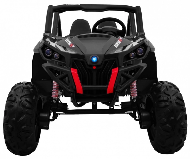 Dziecięce autko UTV-MX czarne 4x4 z MP4, zdalnym sterowaniem i oświetleniem LED