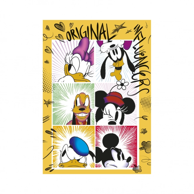 Puzzle Ekipa Myszki Mickey 47x33cm 500 elementów w pudełku 33,5x23x3,5cm