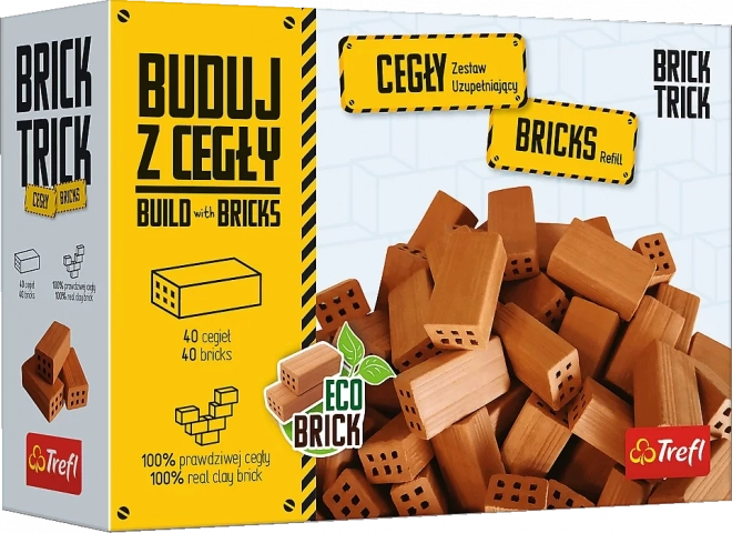 Trefl Brick Trick – zestaw uzupełniający z długimi cegłami – 40 szt.