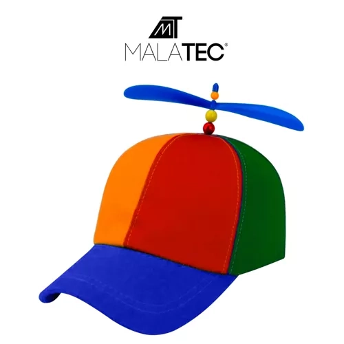 Czapka z daszkiem z wiatraczkiem Unisex, wielokolorowa Malatec
