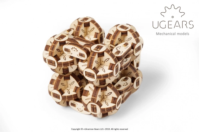 Ugears 3D puzzle - Elastyczny sześcian 144 części