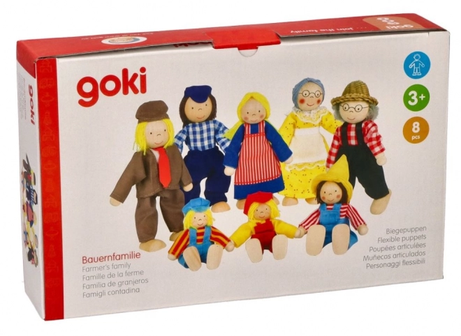 Goki Figurki do domku rodzina z farmy