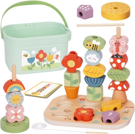 drewniane edukacyjne pudełko 5w1 Magic Garden od Tooky Toy