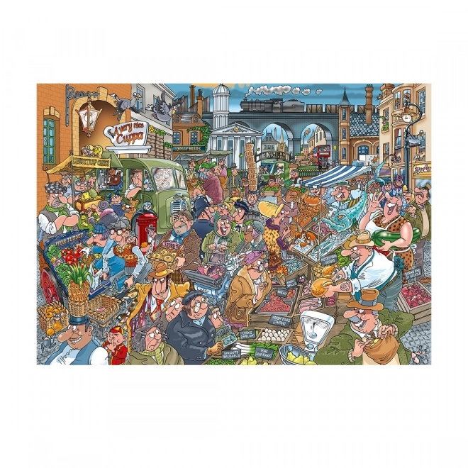 Puzzle 1000 elementów Wasgij Tłumy na targu