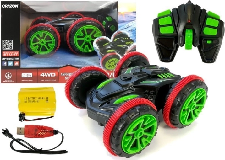 akrobatyczne auto RC 4x4 z obrotem 180° i częstotliwością 2,4 GHz