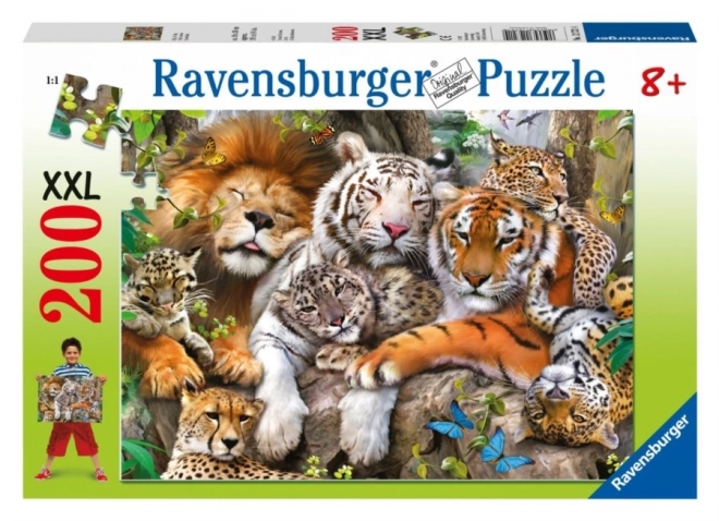Puzzle Duże koty 200 elementów