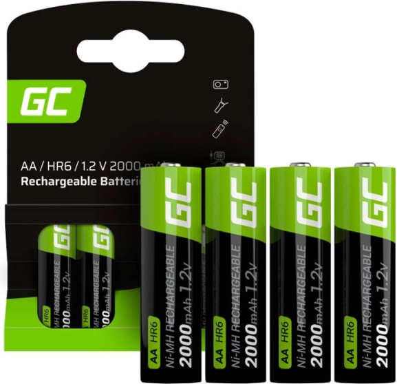 Akumulatory AA 2000 mAh Green Cell Sticks (4 szt.)