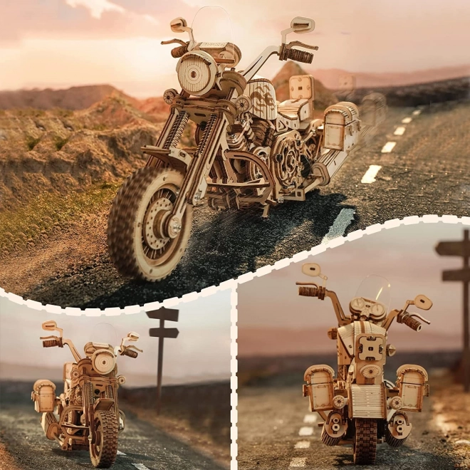 Motocykl Cruiser LK504 - 3D drewniana układanka
