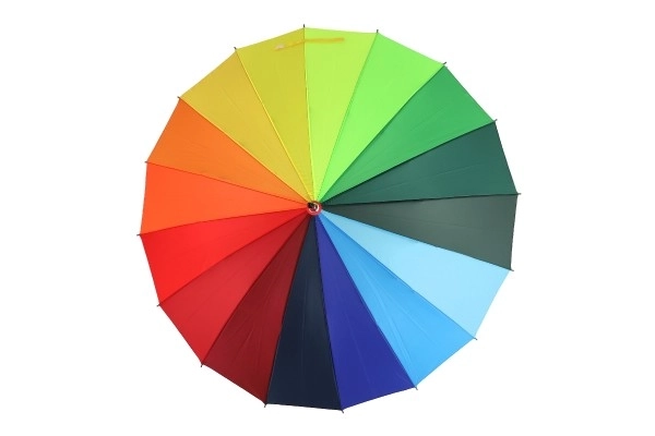 Wysuwany tęczowy parasol