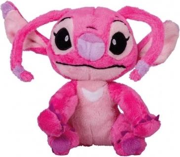 Pluszowy anioł Siedzący Stitch różowy 22 cm