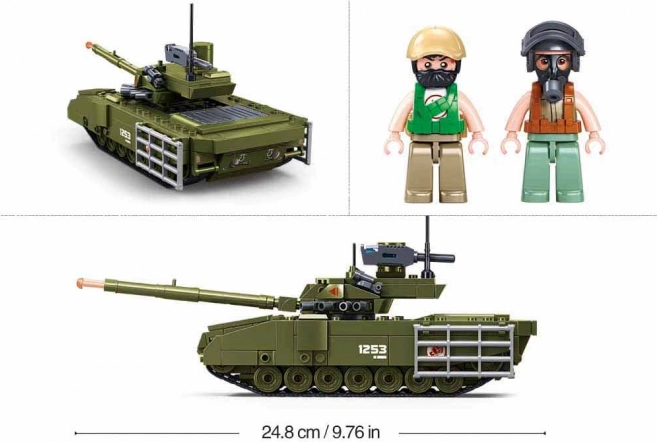Zestaw klocków Tank Armata Sluban Army