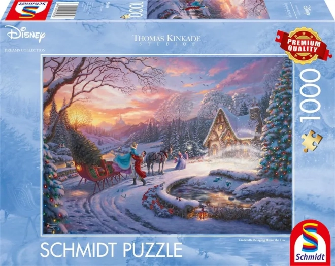 Puzzle Disney: Kopciuszek z księciem w święta 1000 elementów
