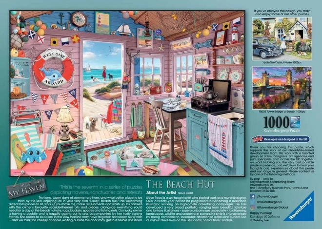 Puzzle Ravensburger Moja Plażowa Chata My Haven No7 1000 elementów
