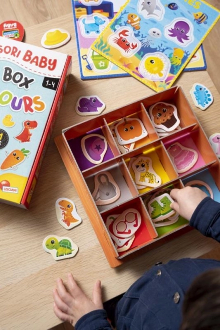 MONTESSORI KRABKA DLA DZIECI - Kolory