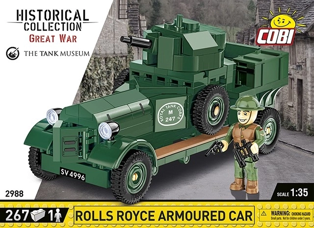 Klocki Historyczna Kolekcja Rolls-Royce Samochód Opancerzony 1920 Wzór Mk I