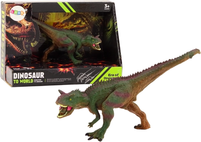 Figurka dinozaura Carnotaurus zielonobrązowa