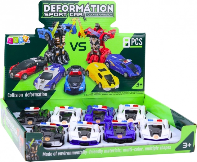 Auto robot 2w1 sportowy wóz policyjny