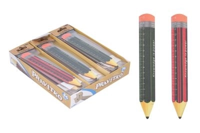 Drewniane linijki w kształcie ołówka 12 cm