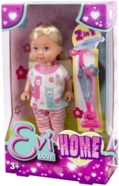 laleczka Evi Love z odkurzaczem 2w1 do domu 12 cm