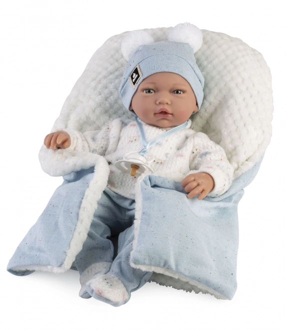 Guca 885 ADRI - realistyczna lalka niemowlę z miękkim materiałowym korpusem - 38 cm